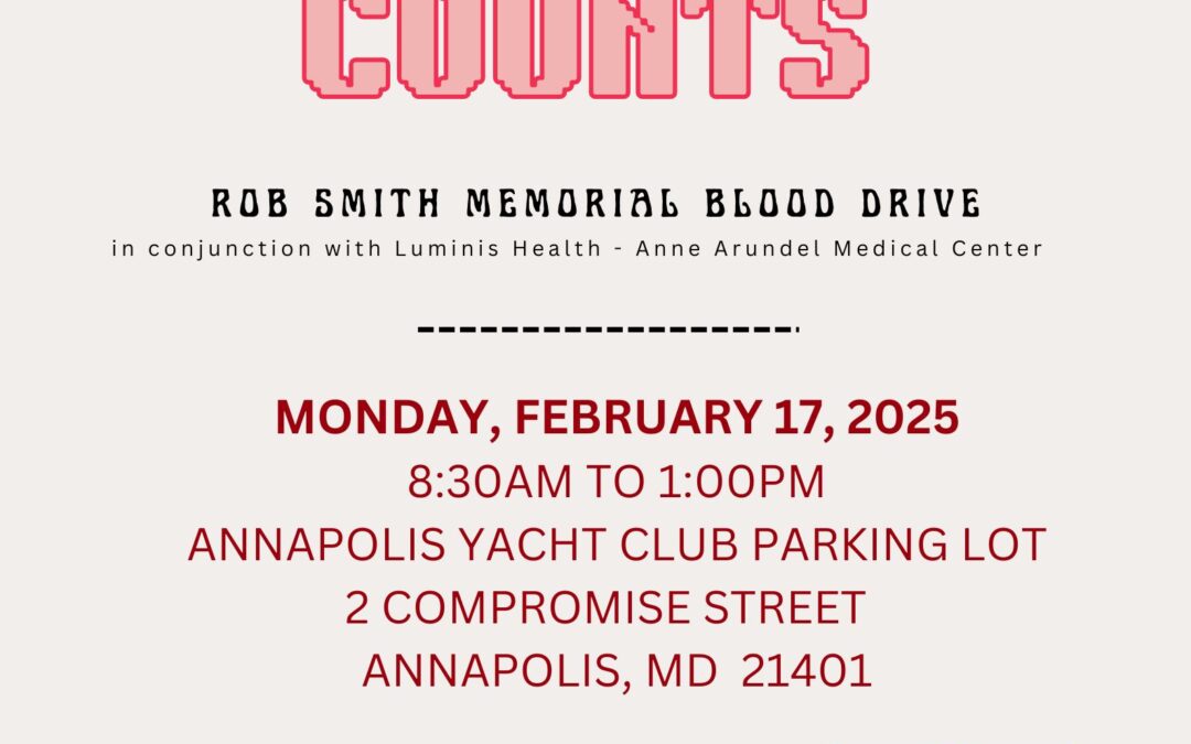 Flyer for Rob Smith blood drive